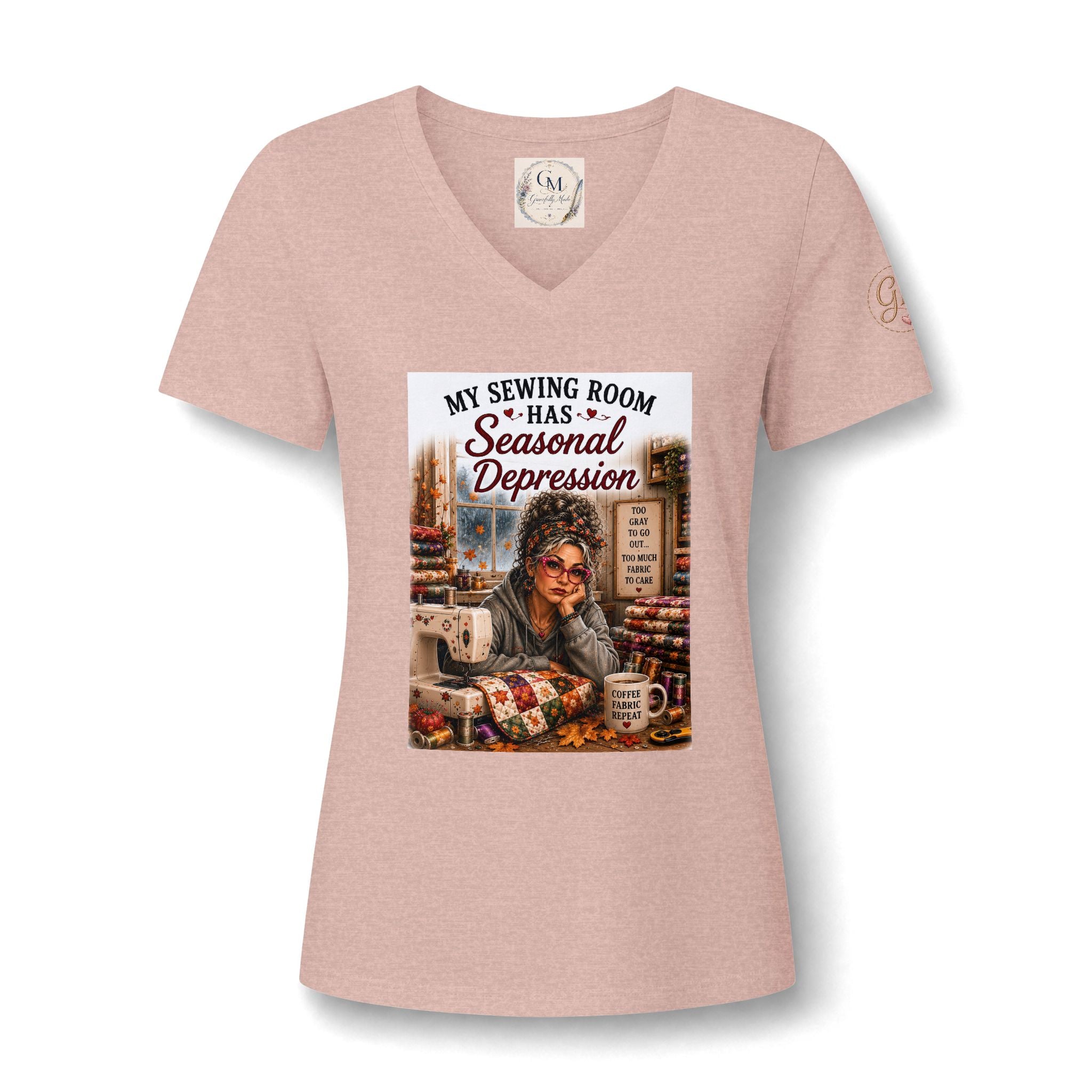 Sewing Room Seasonal Depression V-Neck Tee