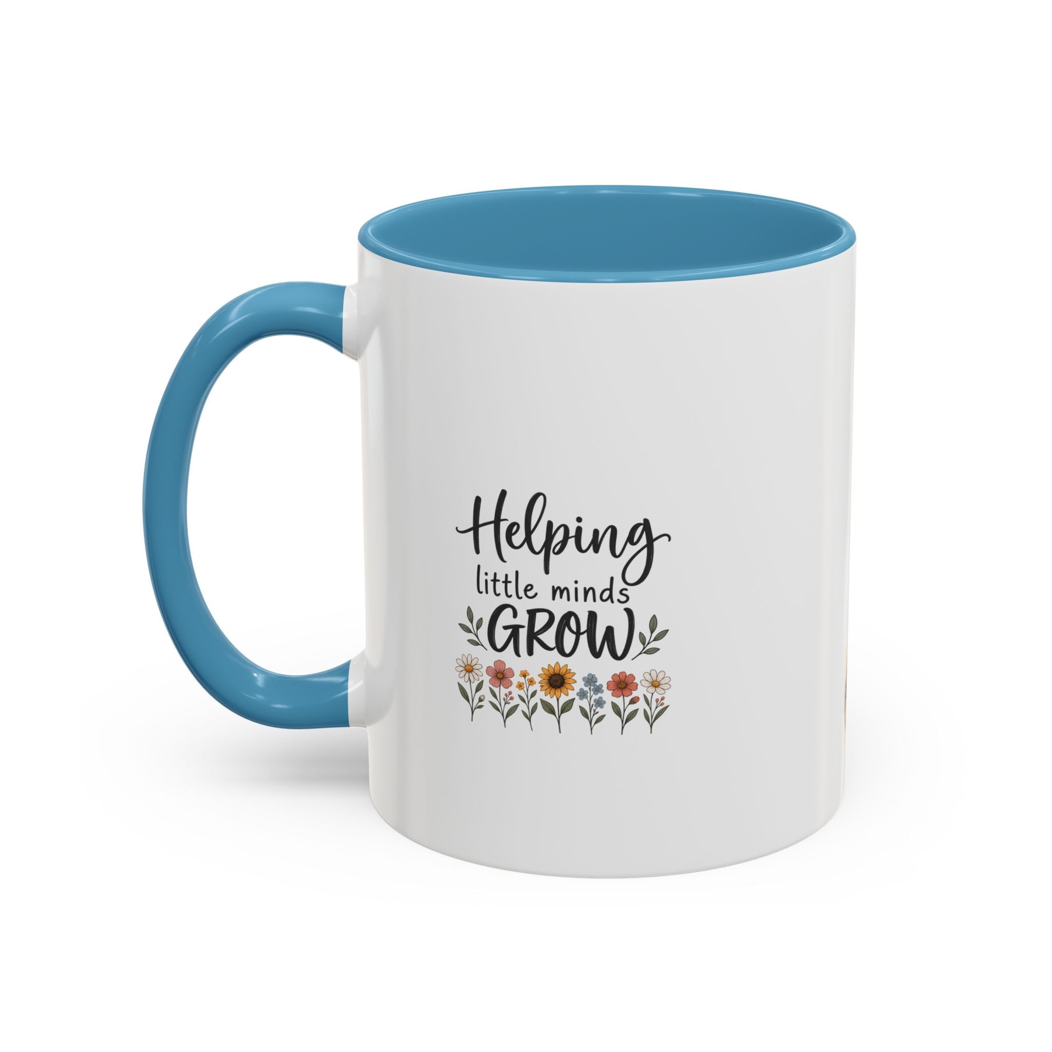 Teacher Coffee Mug — Personalized "Mrs. Taylor" Apple Design (Inspire, Encourage, Make a Difference)