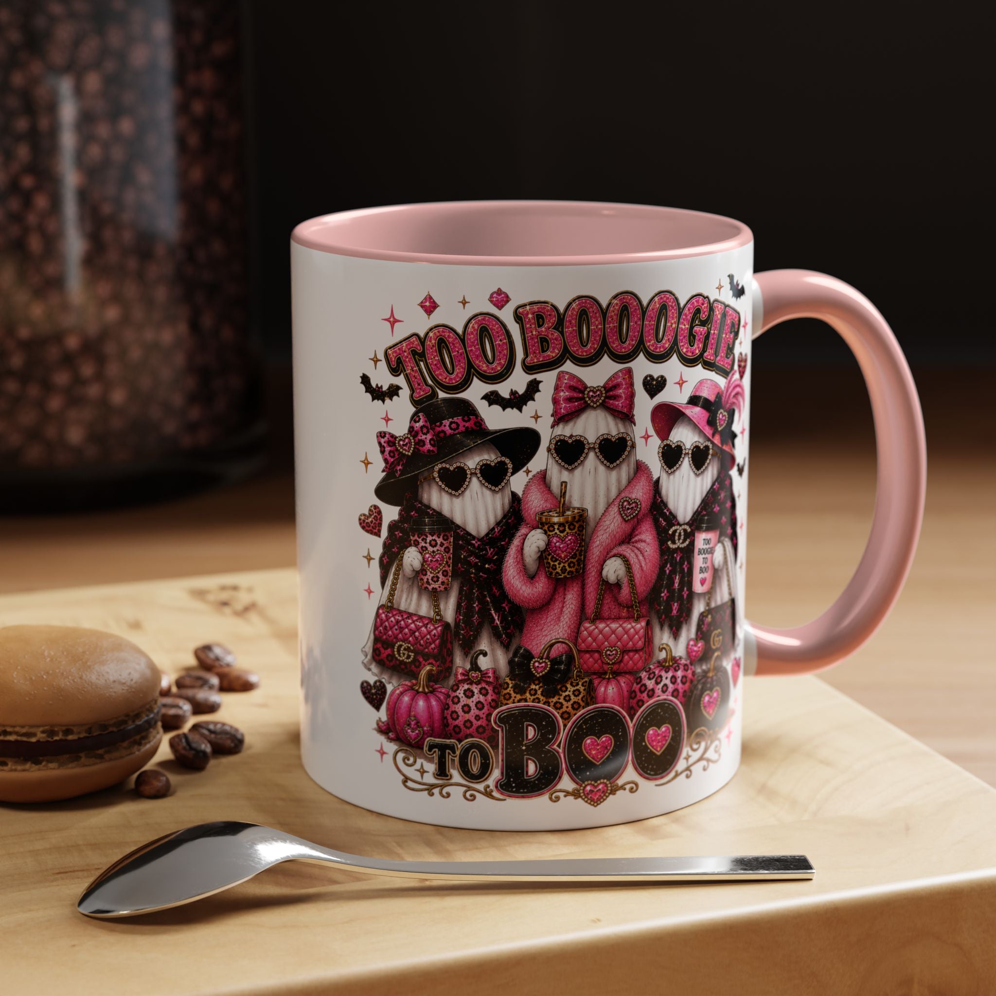 Too Boogie To Boo Ghost Halloween Coffee Mug (11/15oz)