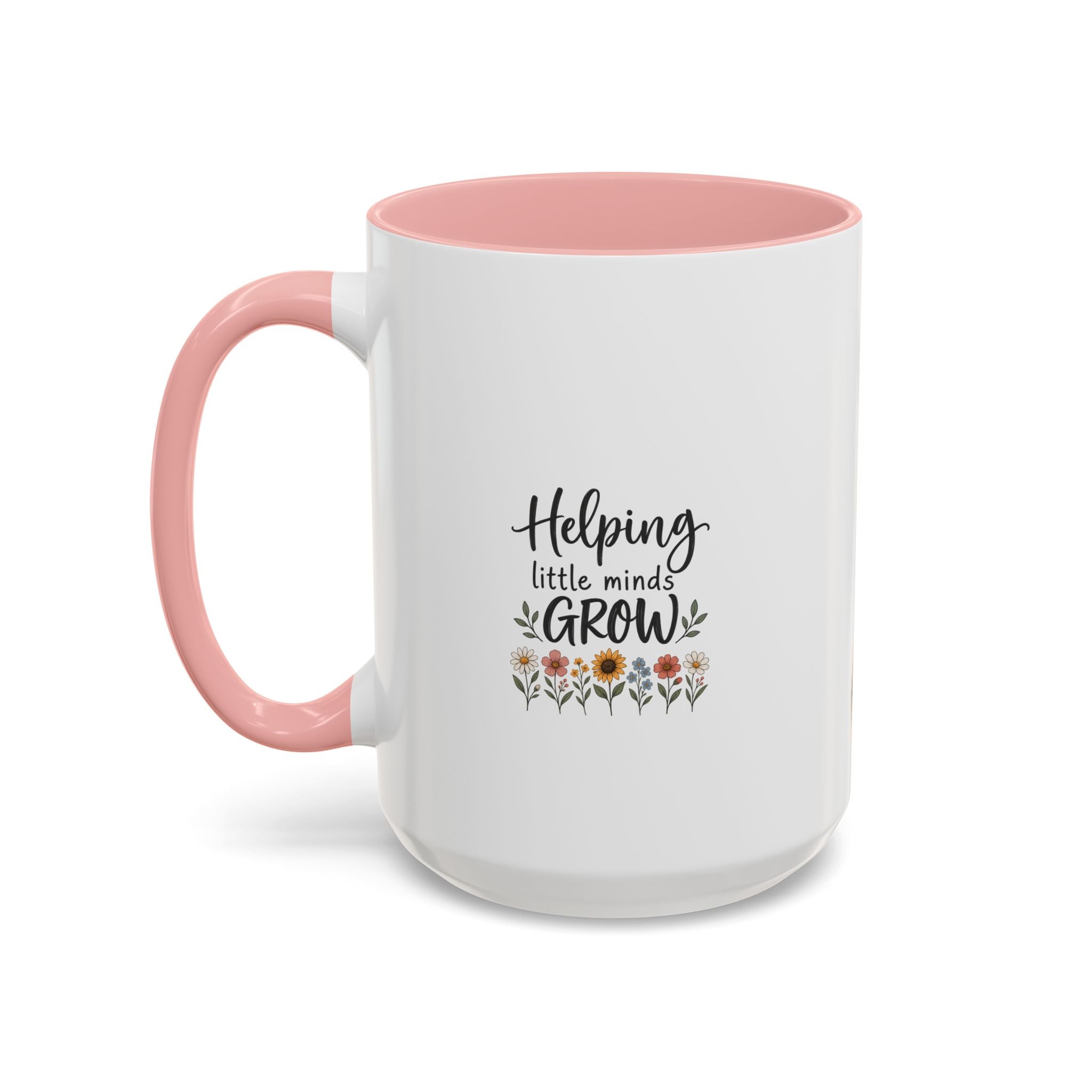 Teacher Coffee Mug — Personalized "Mrs. Taylor" Apple Design (Inspire, Encourage, Make a Difference)