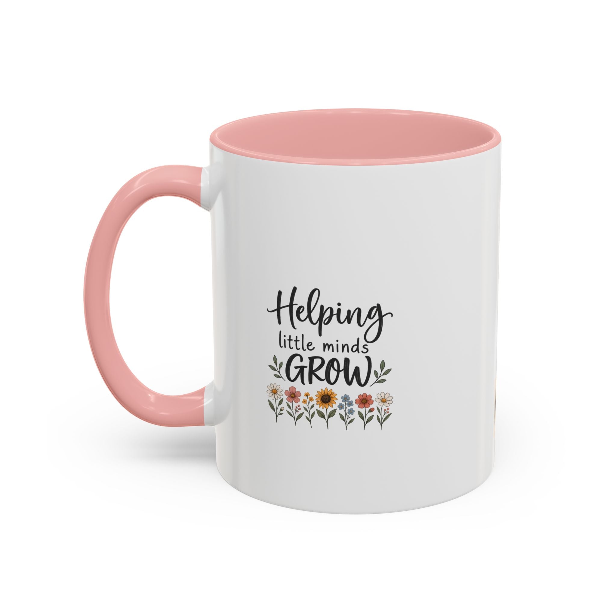 Teacher Coffee Mug — Personalized "Mrs. Taylor" Apple Design (Inspire, Encourage, Make a Difference)