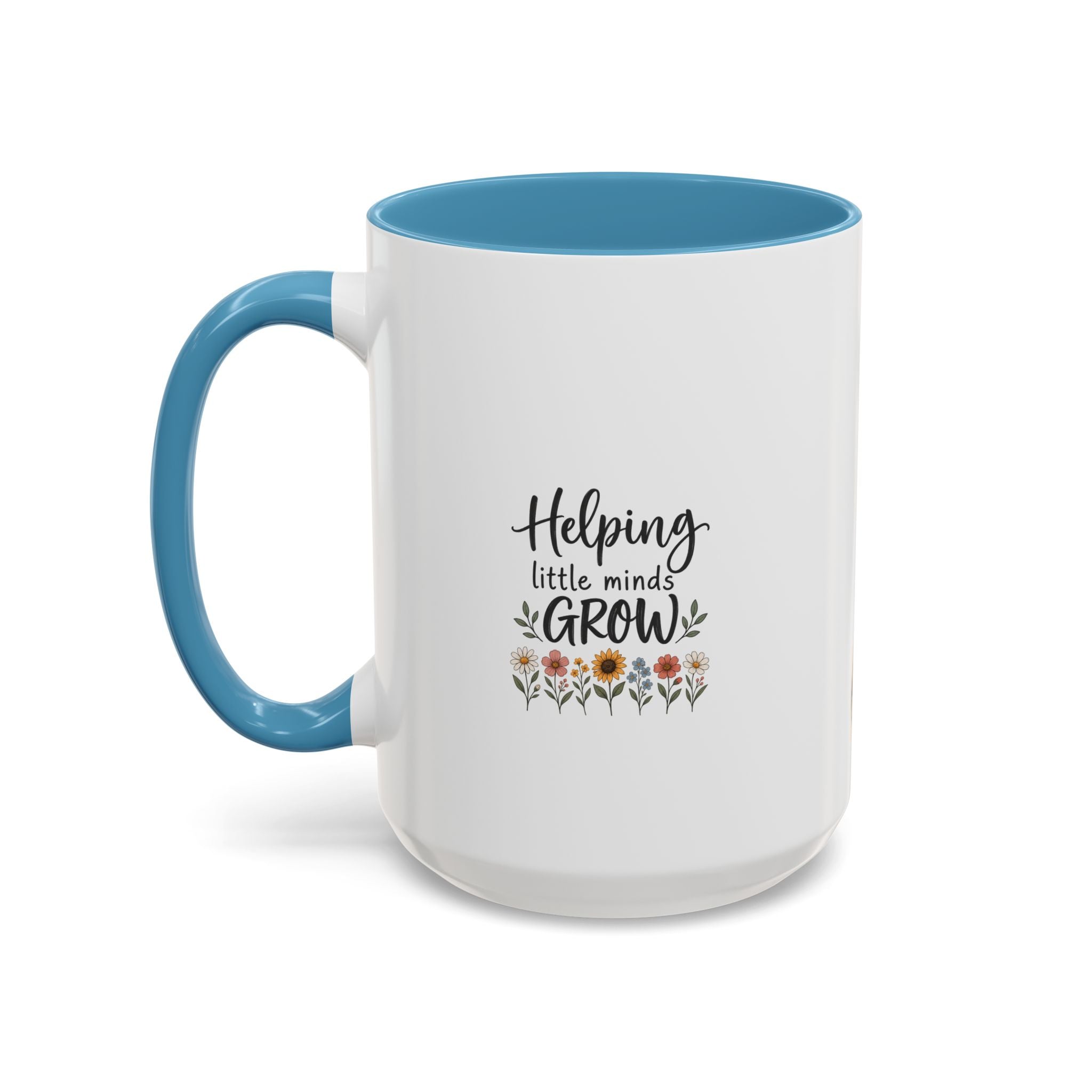 Teacher Coffee Mug — Personalized "Mrs. Taylor" Apple Design (Inspire, Encourage, Make a Difference)