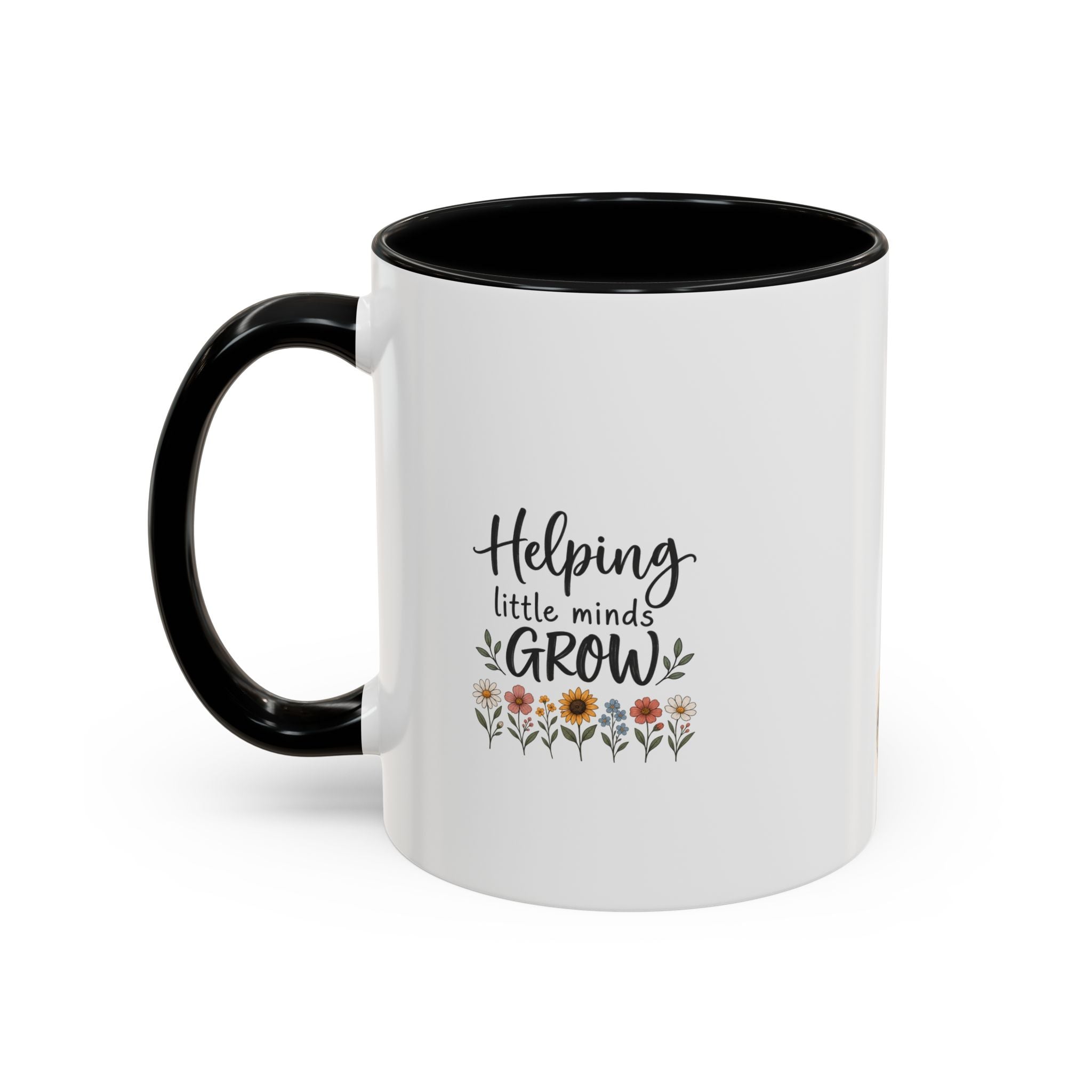 Teacher Coffee Mug — Personalized "Mrs. Taylor" Apple Design (Inspire, Encourage, Make a Difference)