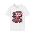 Too Booogie to Boo Halloween Ghost T-Shirt | Pink Glam Spooky Season Tee
