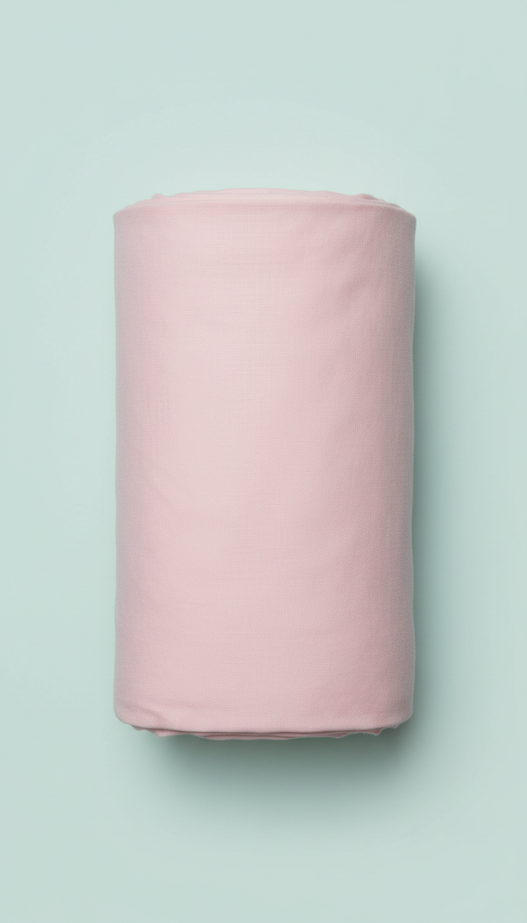 Petal pink premium cotton fabric bolt